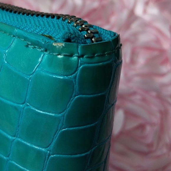 Brighton Bellissimo Teal Card Case Wallet / Cross Body - Picture 7 of 7